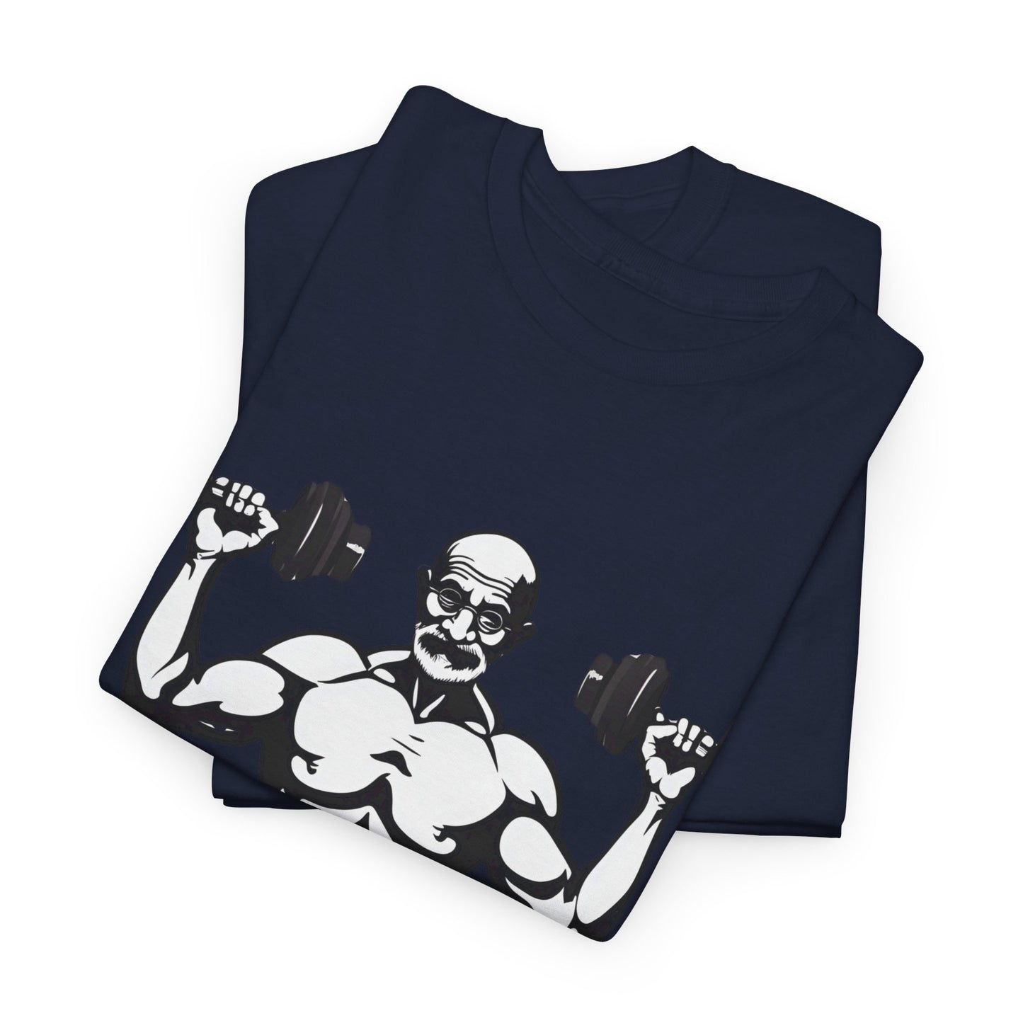 Gandhi Bodybuilder Gym Shirt - Flashlander Live as if you were to die tomorrow, learn as if you were to live forever quote Graphic Tee