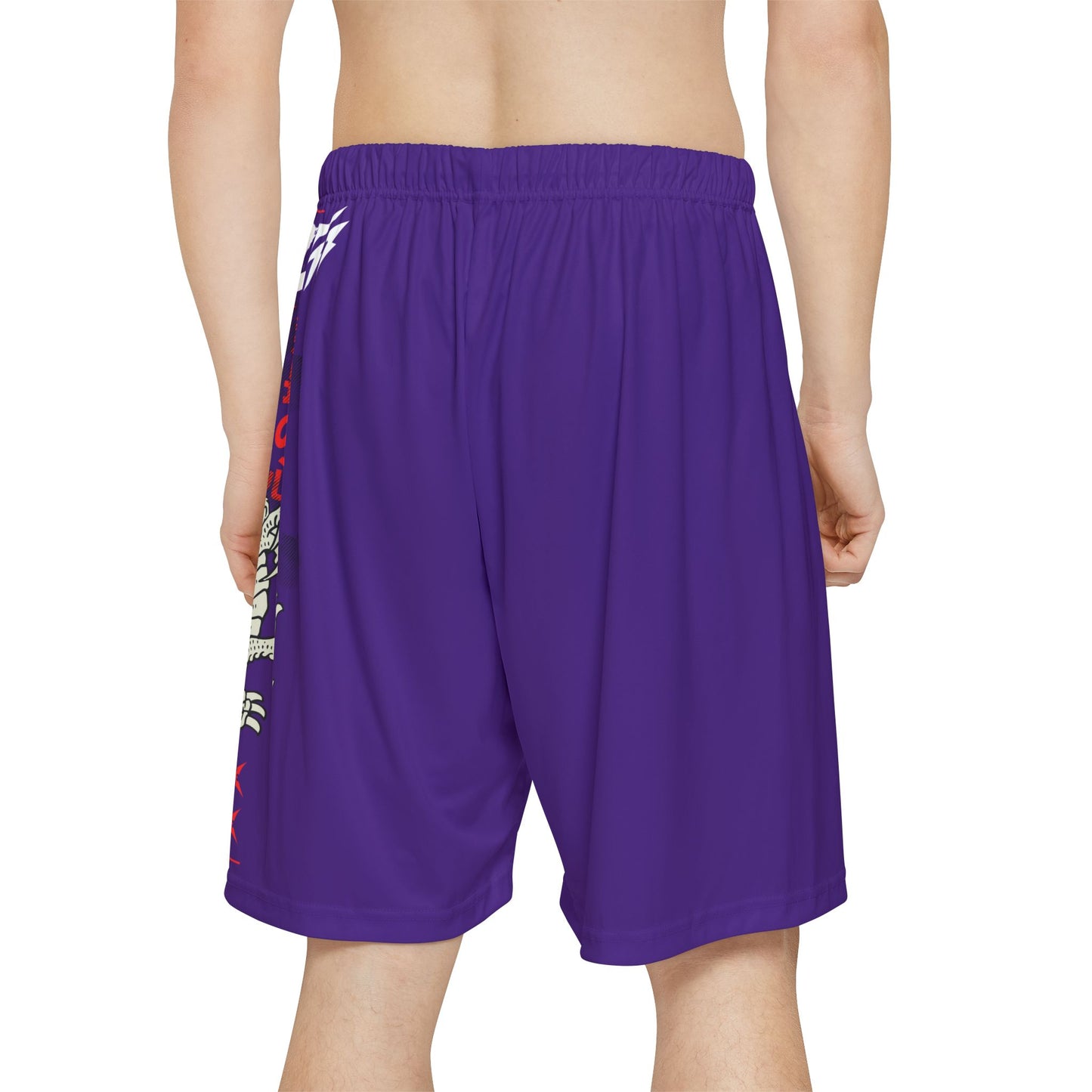 Japanese Dragon Bushido - Flashlander Performance Men’s Gym Shorts Purple