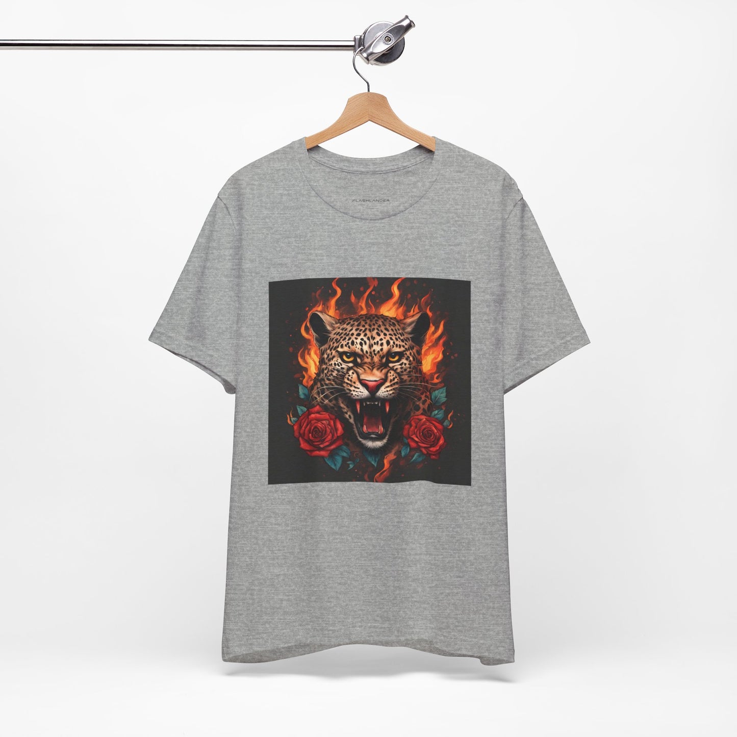 Leopard Flames Flashlander Gym Shirt