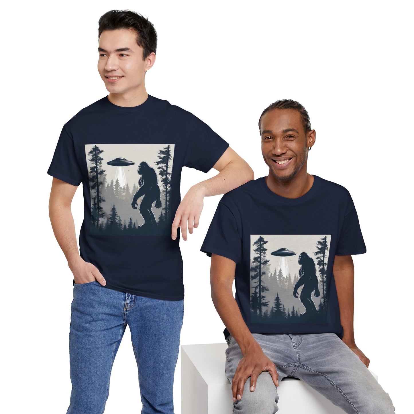 Sasquatch rencontre Bigfoot et OVNI - T-shirt de sport Flashlander