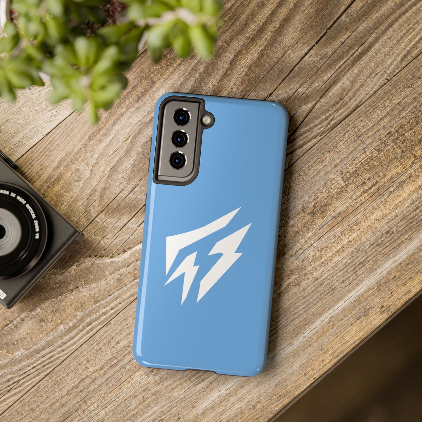 Flashlander Thunders Tough Phone Cases for all Iphone and Samsung Galaxy Light Blue