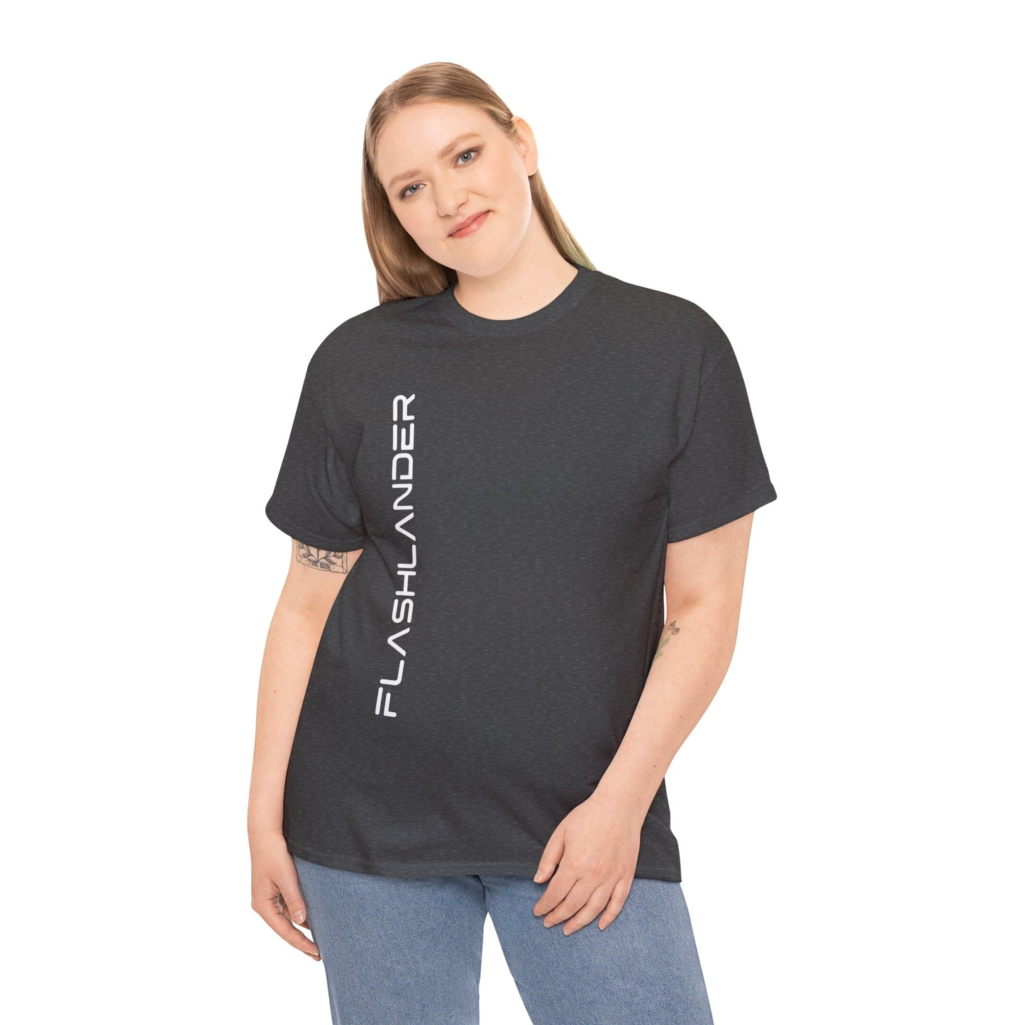 Sleek Signature Flashlander Logo Right Side Gym T-Shirt