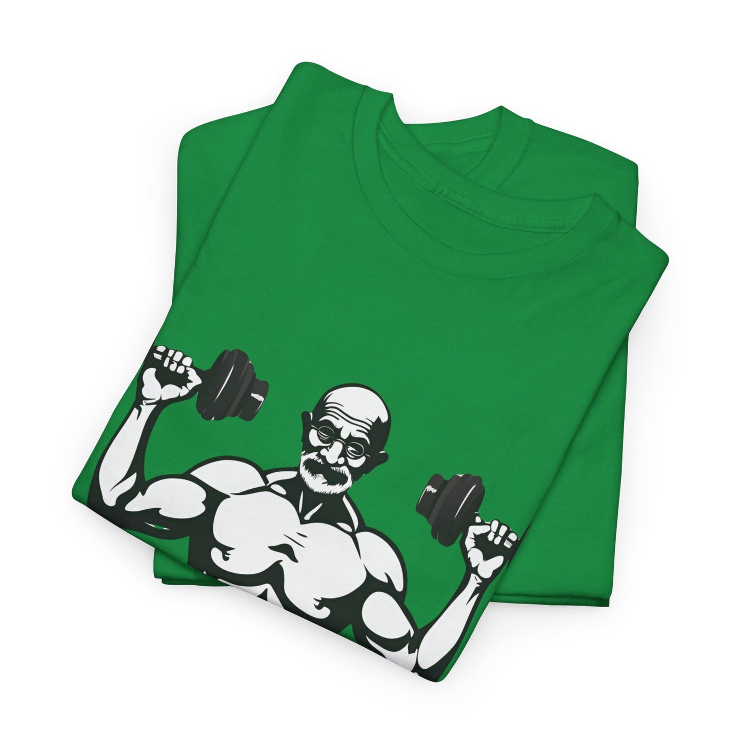 Gandhi Bodybuilder Gym Shirt - Flashlander Live as if you were to die tomorrow, learn as if you were to live forever quote Graphic Tee