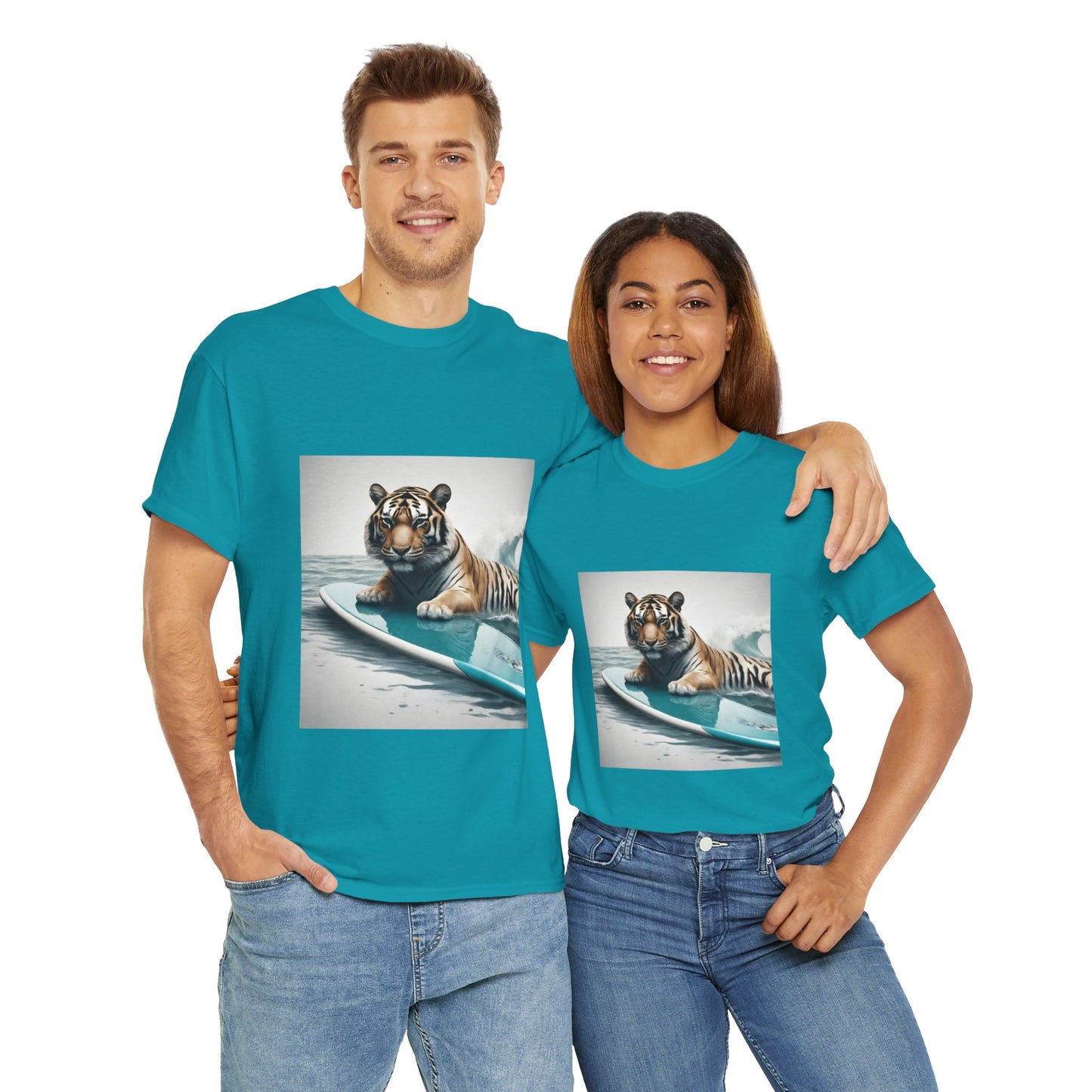 Tiger Surfing Vintage Flashlander Gym Shirt