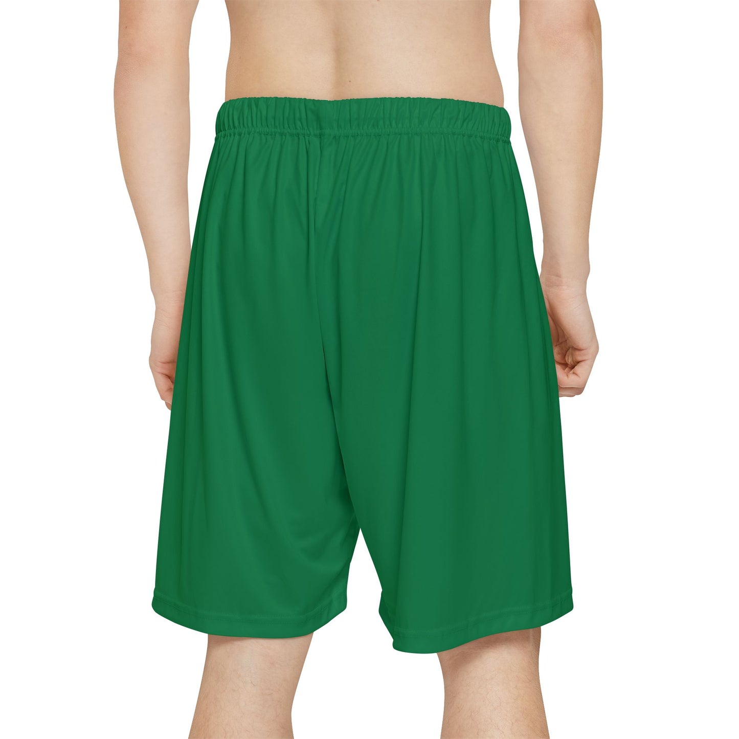 Flashlander ALG Performance Men’s Sports Shorts (AOP) Dark Green Forest