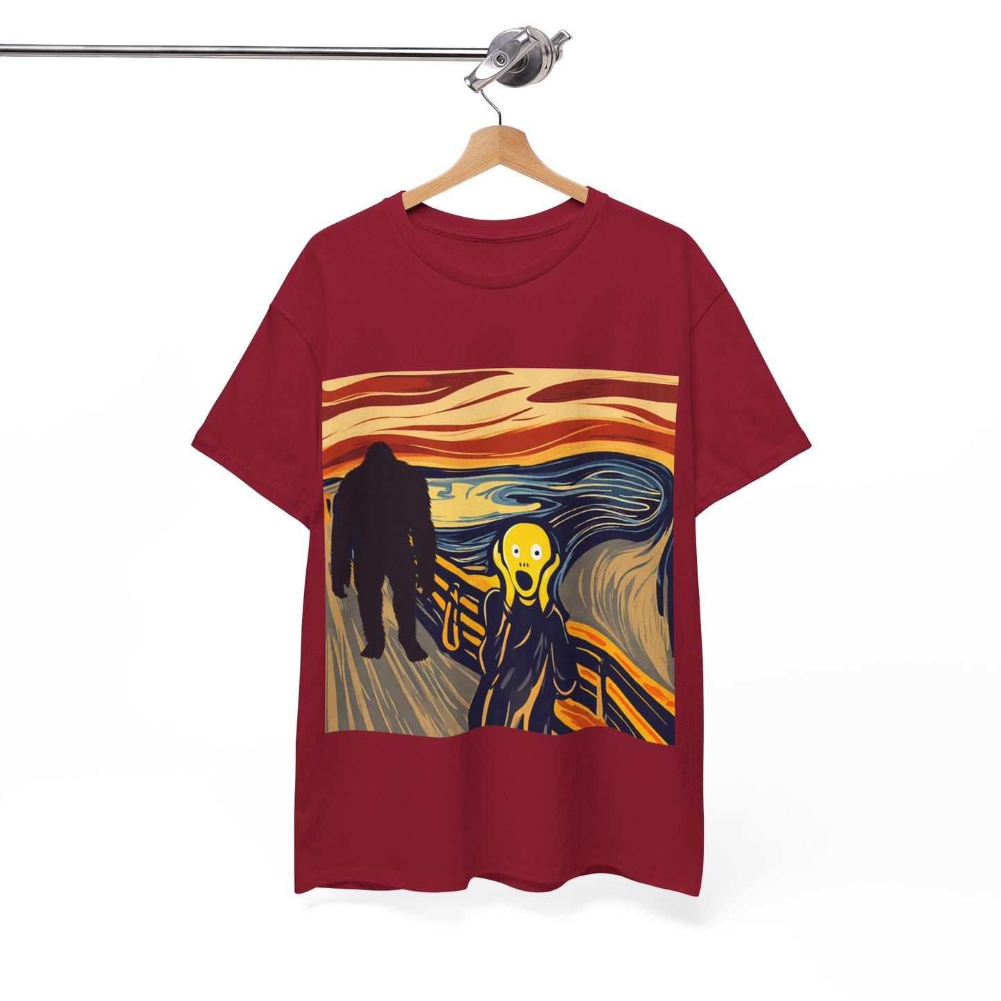 The Scream Meets Bigfoot A Startling Encounter - Flashlander Gym Shirt