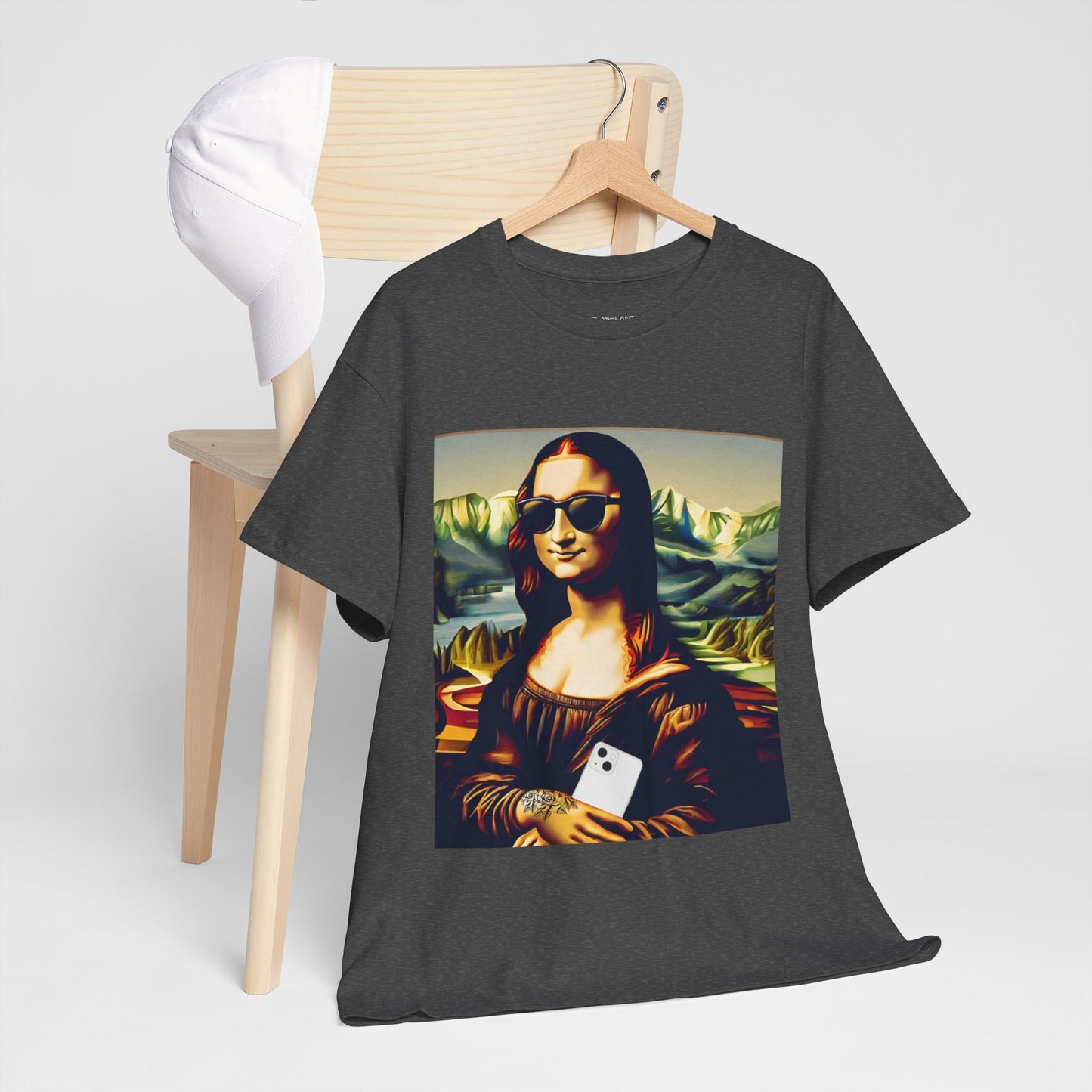 Funny modern Mona Lisa - Flashlander Gym Shirt