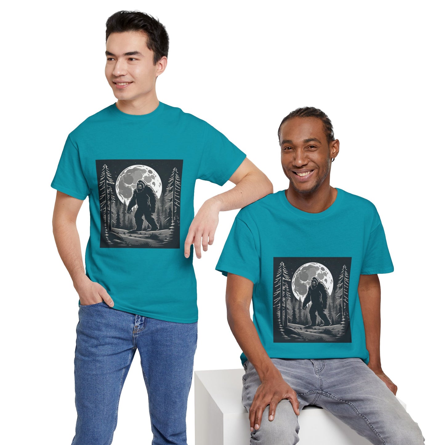 Camisa Bigfoot, camisa Sasquatch, camisa divertida Bigfoot, camisa de senderismo, camisa Yeti, camisa frescaUnisex camiseta de algodón pesado Flashlander