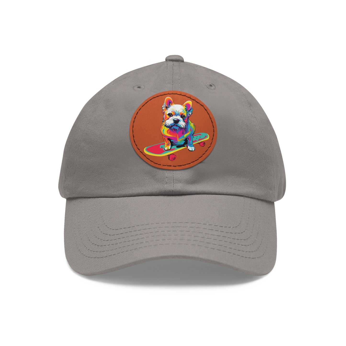 Skateboard Dog Hat Skateboard Dog Cap Art Pop Dog Hat Dad Hat with Patch Baseball Puppy Hat Puppy Cap Paw Cap Dog Hat Dog Cap Art PopDog Cap