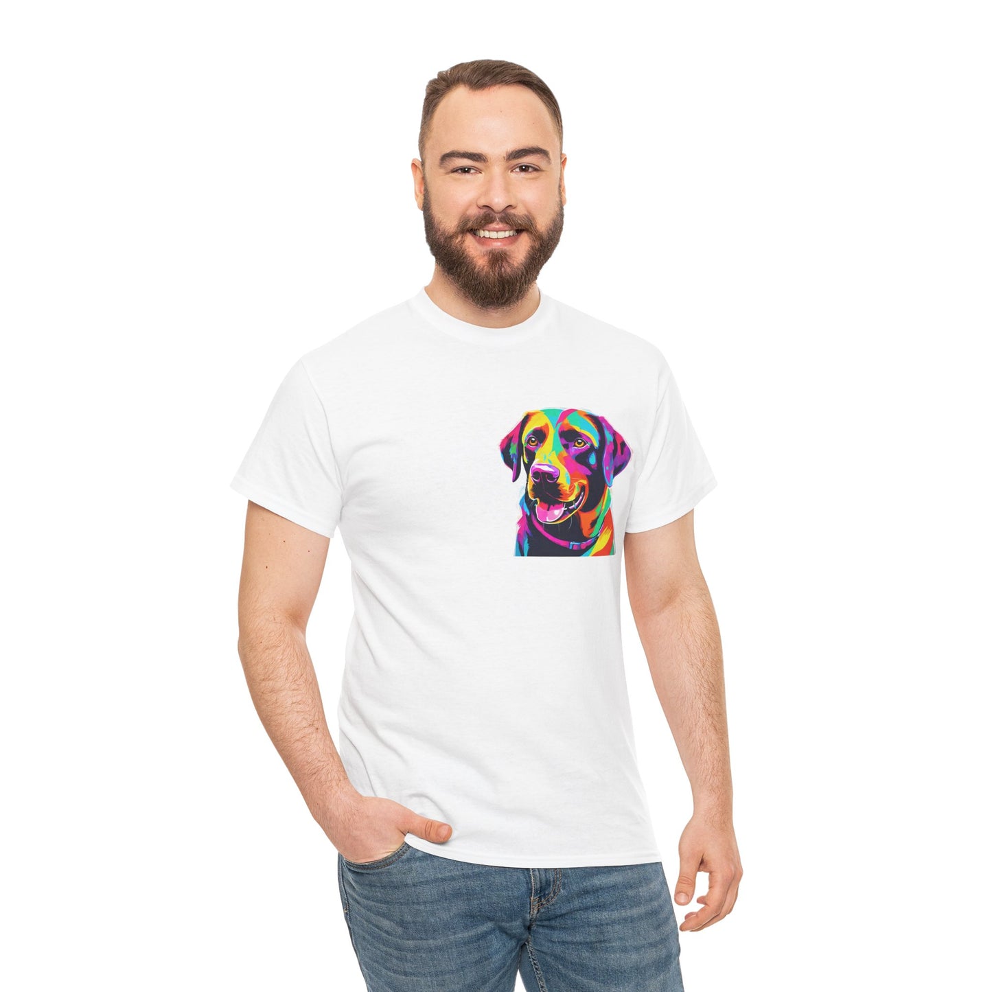 Pop Art Lab Dog in the Heart Flashlander Gym Shirt