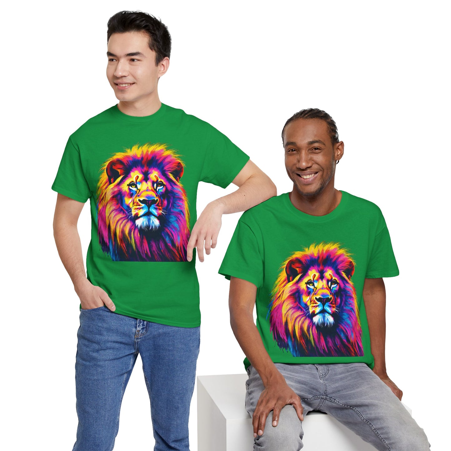 Lion Art Pop T-Shirt Flashlander