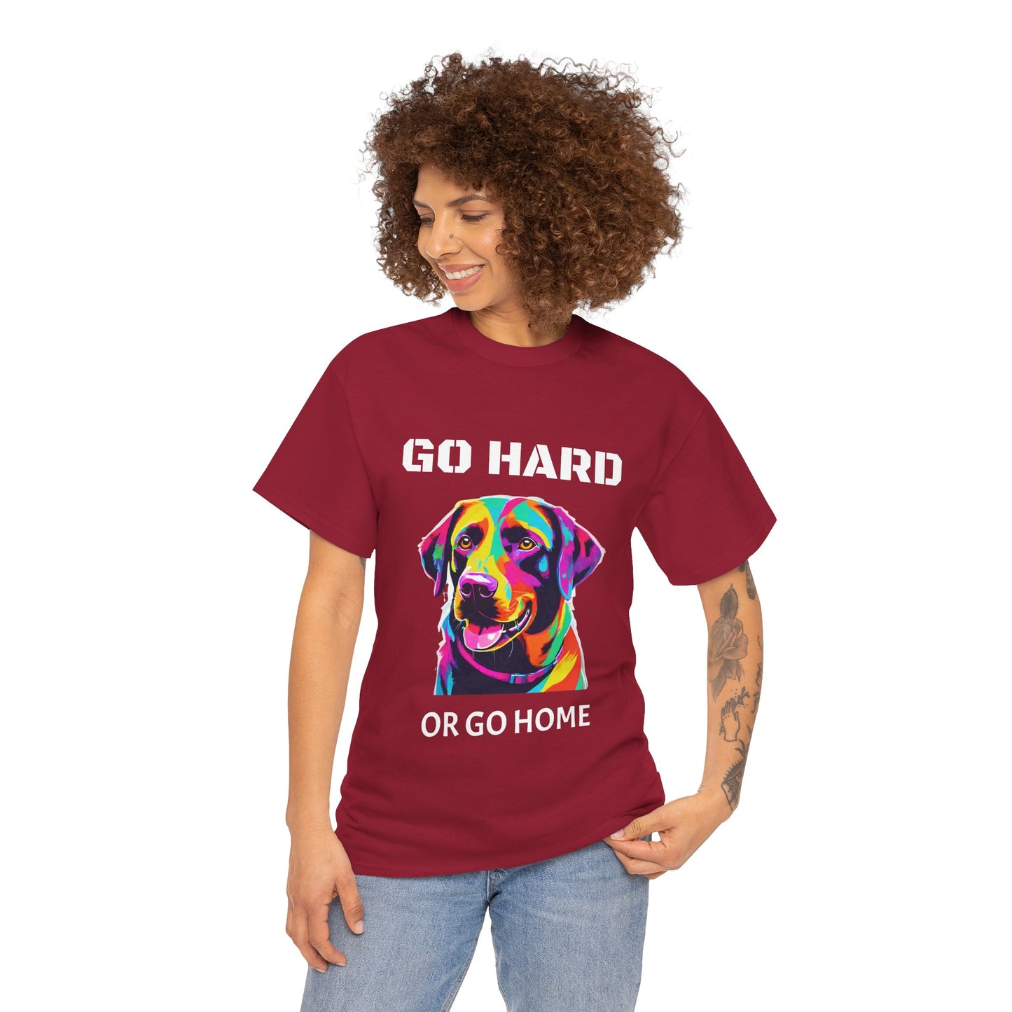 Labrador Retriever Dog Pop Art  - Go Hard Or Go Home Flashlander Gym Shirt