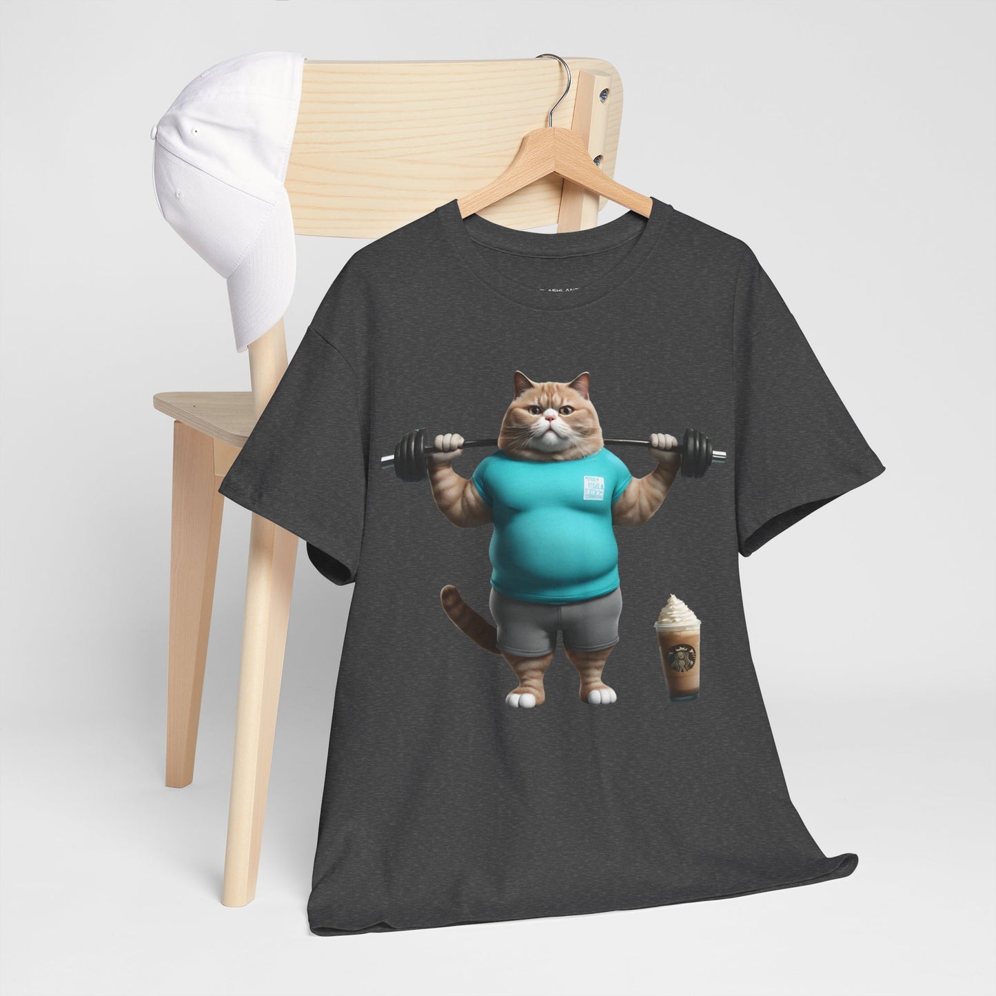 Funny Fat Cat Lifting - Flashlander Gym Shirt