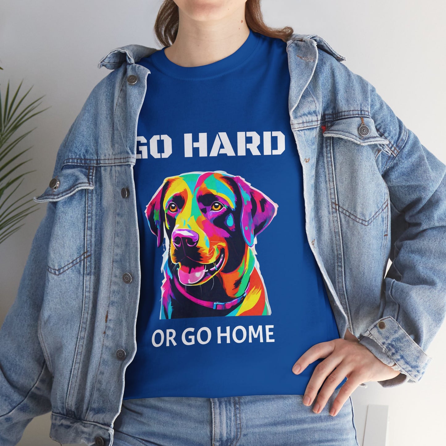 Labrador Retriever Dog Pop Art  - Go Hard Or Go Home Flashlander Gym Shirt