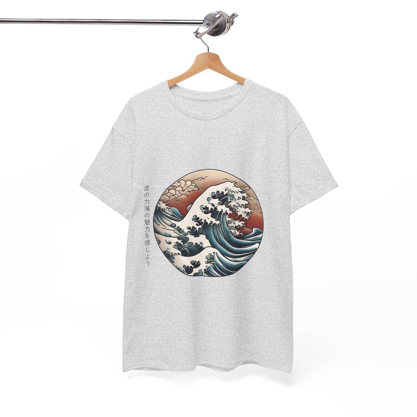 Japanese Sea Waves with Custom Japanese Name - Flashlander Gym Shirt