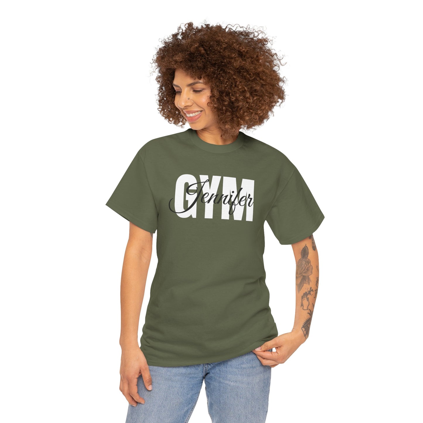 Personalized Gym Shirt, Gym Shirt, Fitness Shirt, Short Sleeve, Gift, Custom Name Gym, Logo, Your Own Text, Workout, Exercise, Gymnastics