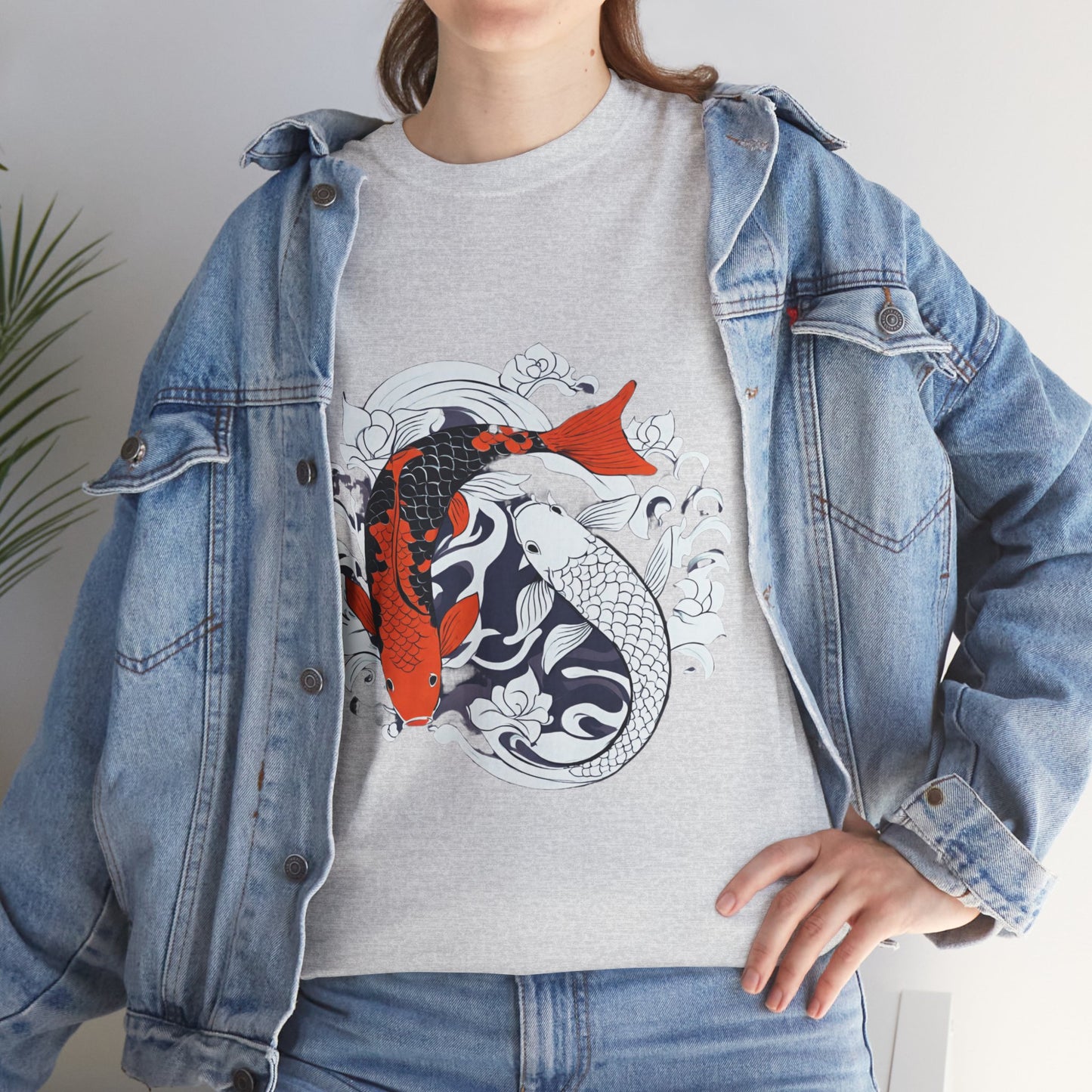 Yin Yang Japanese Koi Fish Flashlander Gym Shirt