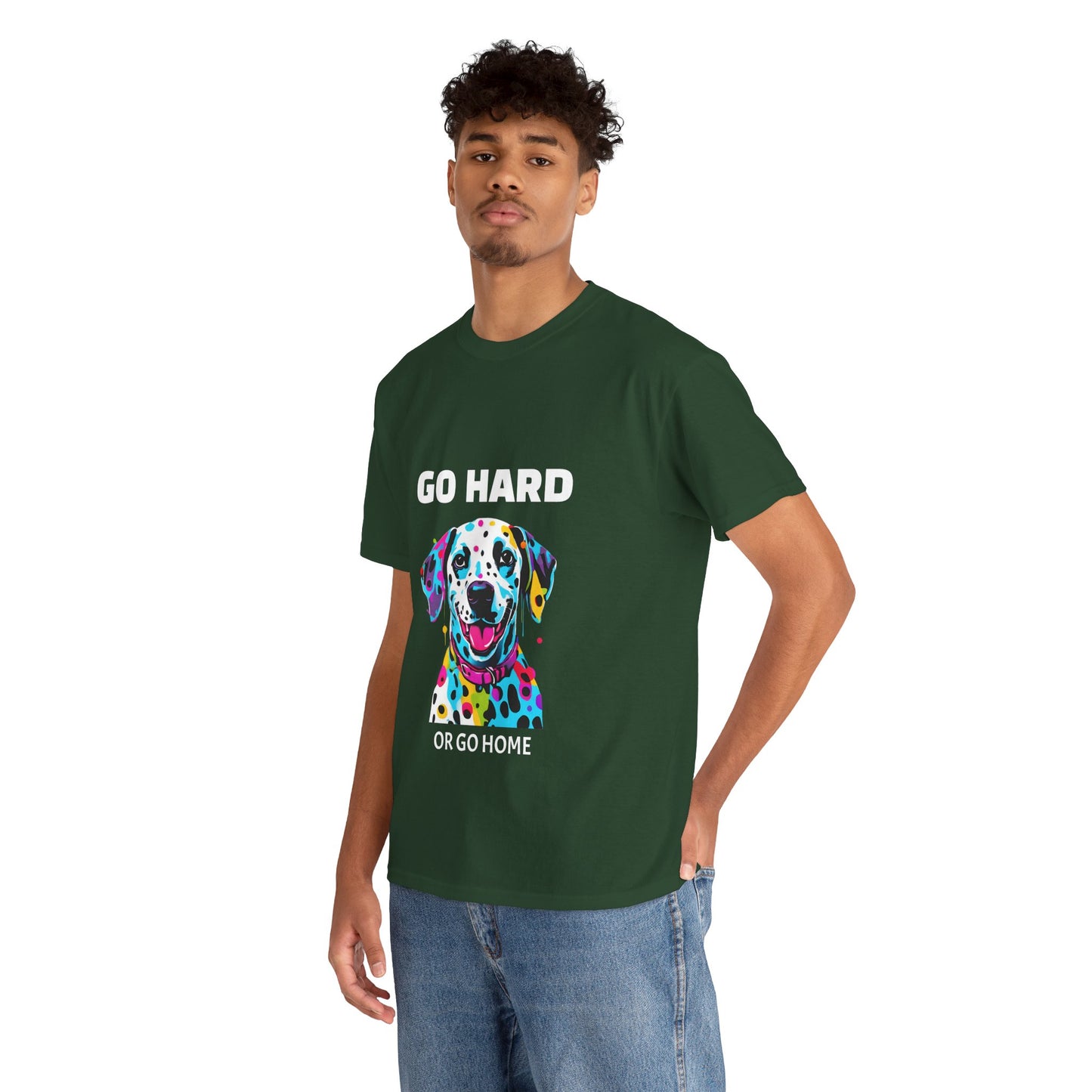 Dalmatian Dog Pop Art  - Go Hard Or Go Home Flashlander Gym Shirt