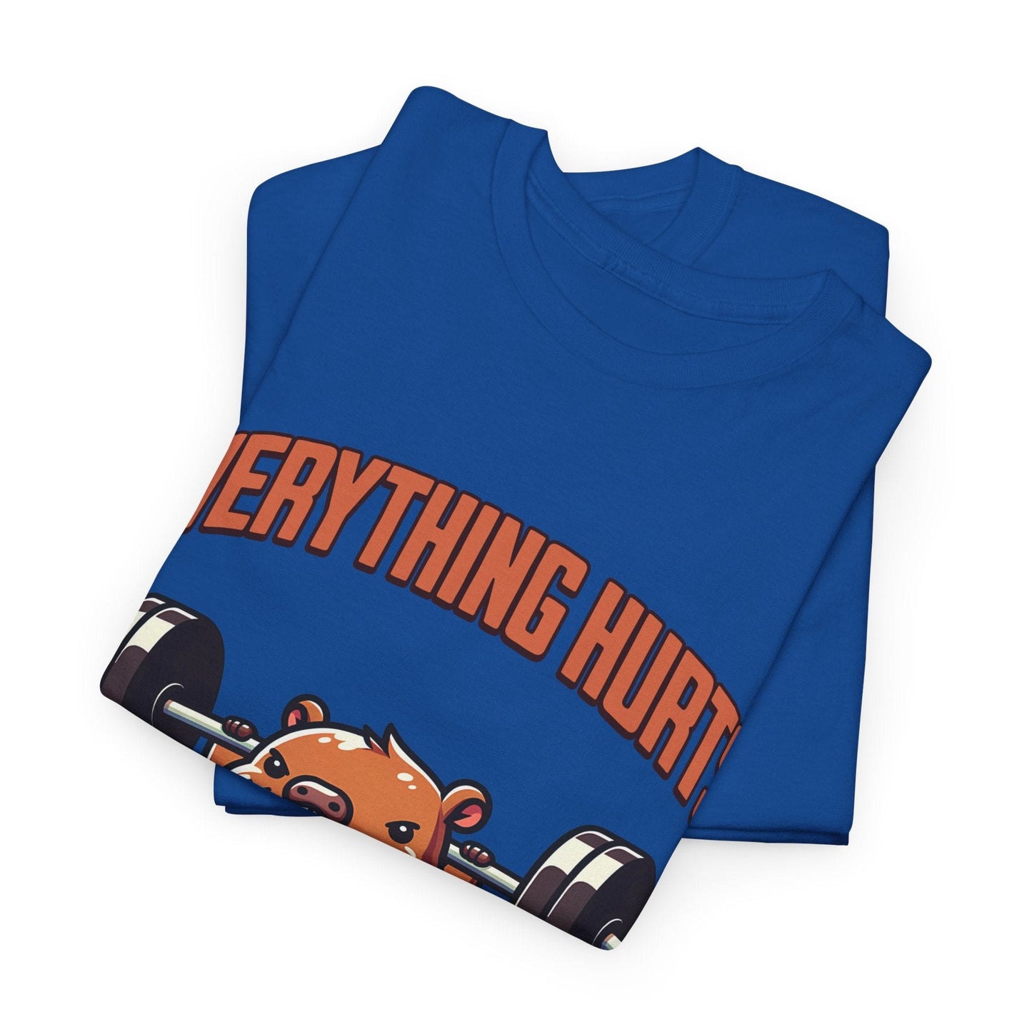 T-shirt de sport Beaver Everything Hurts &amp; I'm Tired T-shirt de sport Flashlander en coton unisexe noir anthracite T-shirt graphique de performance