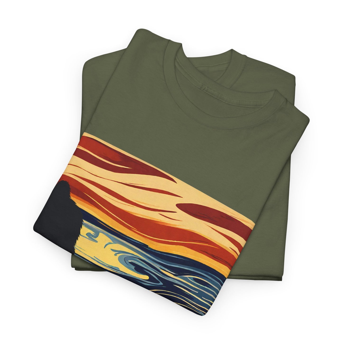 The Scream Meets Bigfoot A Startling Encounter - Flashlander Gym Shirt