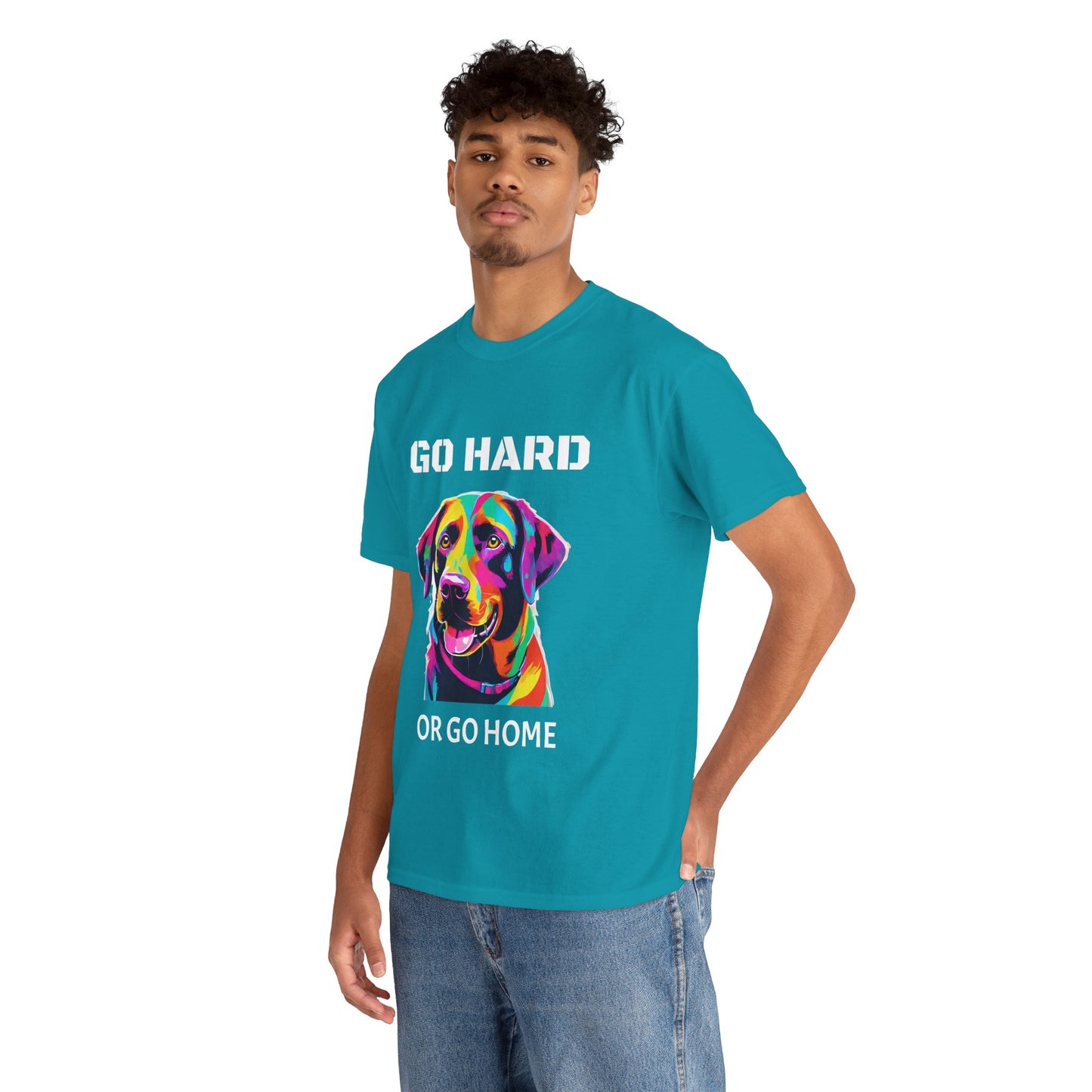 Labrador Retriever Dog Pop Art  - Go Hard Or Go Home Flashlander Gym Shirt