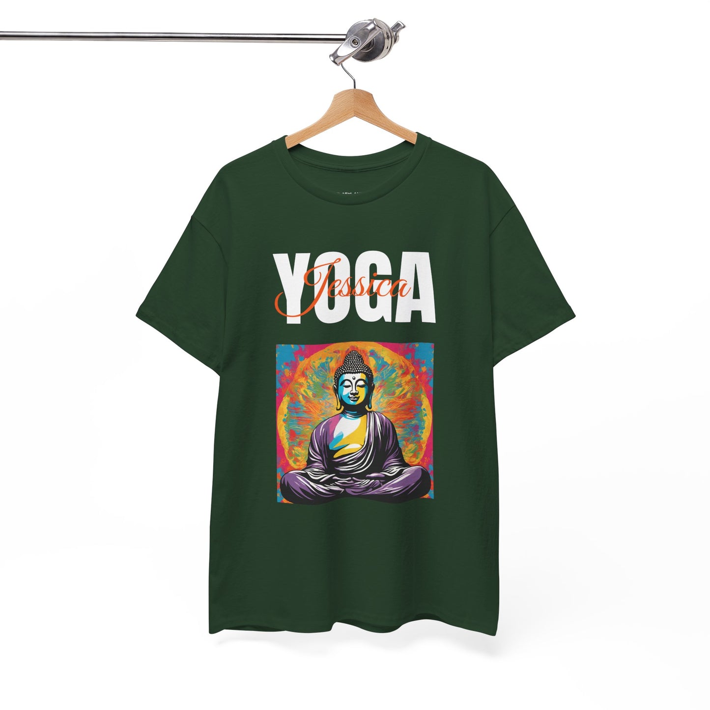 Personalized Yoga Shirt - Buddha Tee - Custom Name Flashlander Yoga Tee