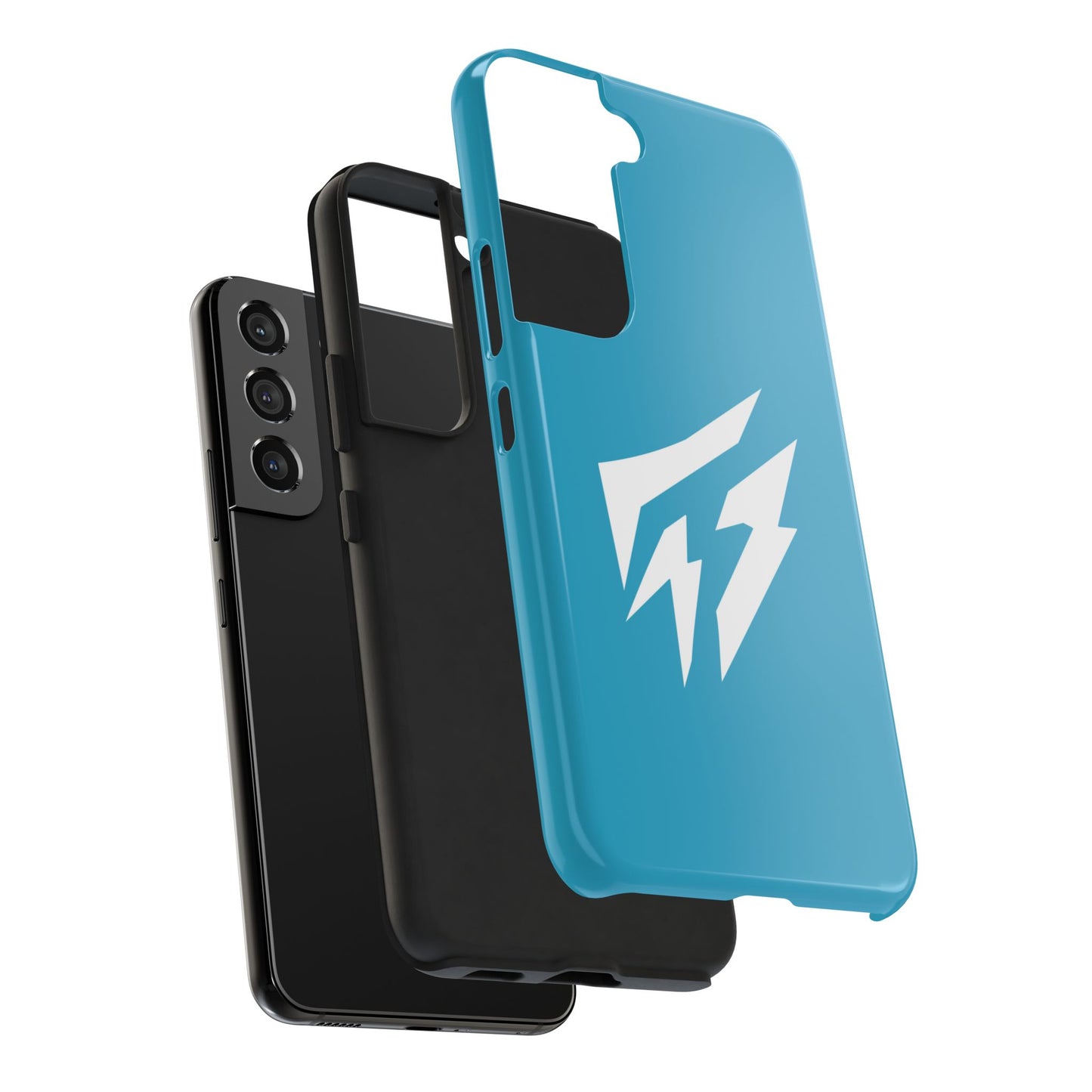 Flashlander Thunders Tough Phone Cases for all Iphone and Samsung Galaxy Blue Aqua Turquoise