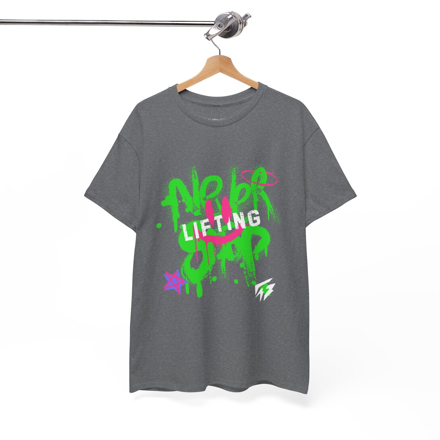 Graffiti Flashlander - Never Stop Lifting Gym T-Shirt Sport Grey