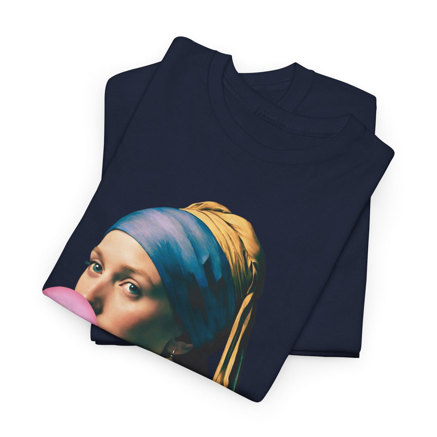 Bubble Gum Girl with a Pearl Earring Johannes Vermeer - Flashlander Gym Shirt