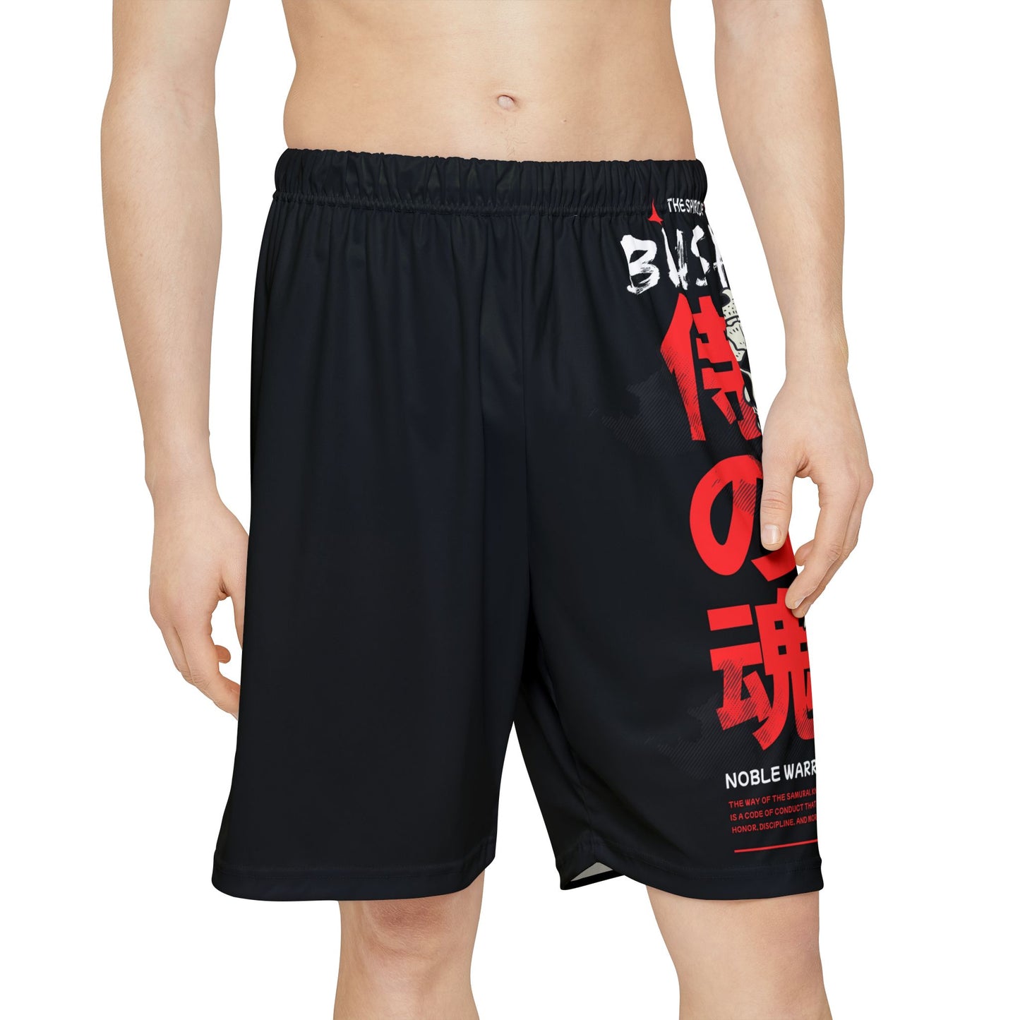 Japanese Dragon Bushido - Flashlander Performance Men’s Gym Shorts Black