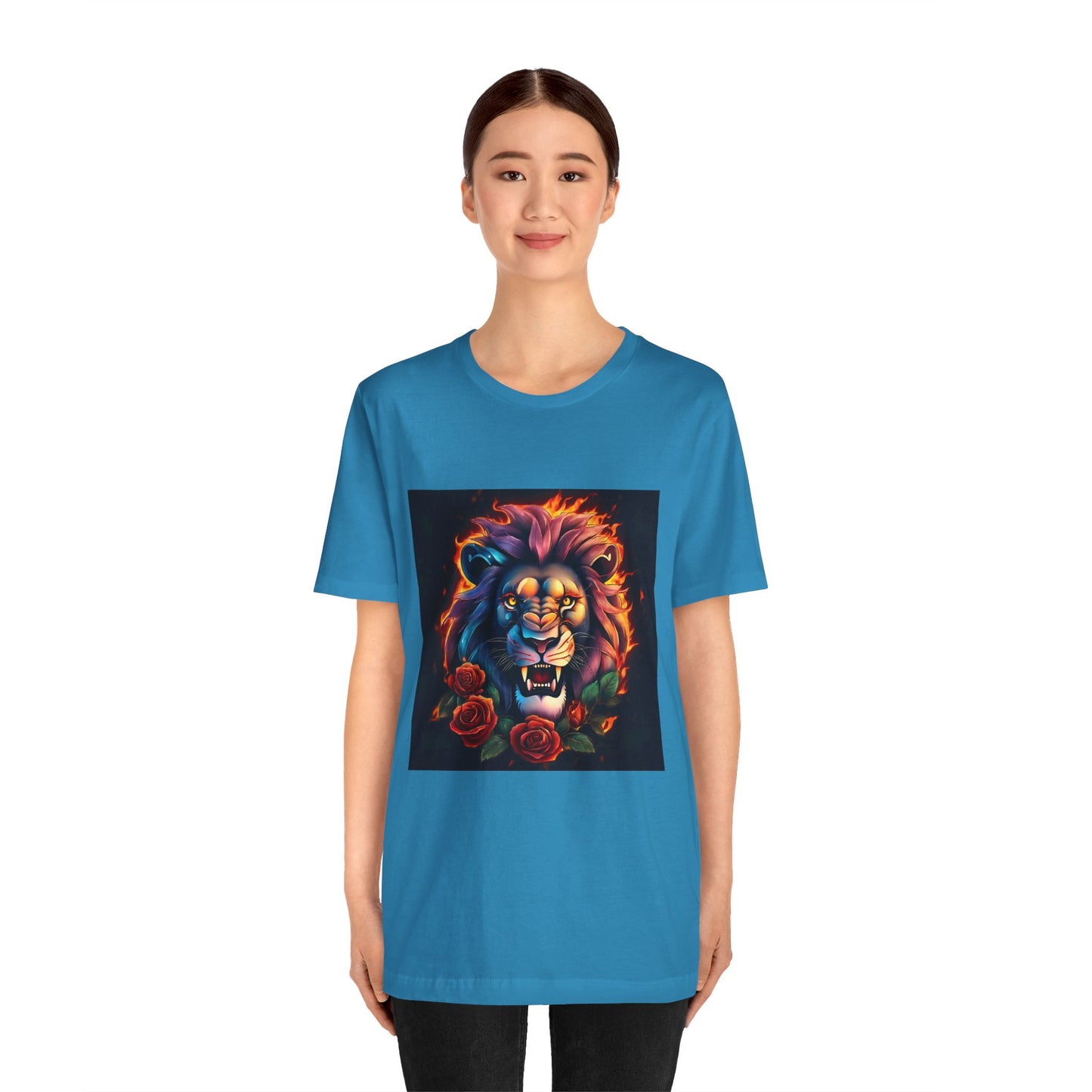 Brave Lion Flames Flashlander Gym Shirt