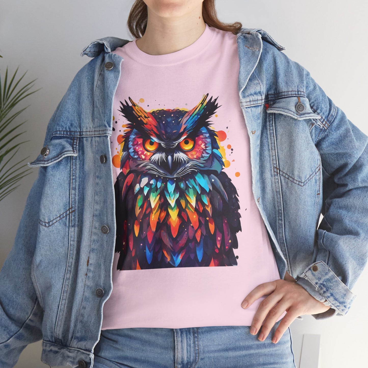 Camiseta sinfónica con plumas de búho Flashlander