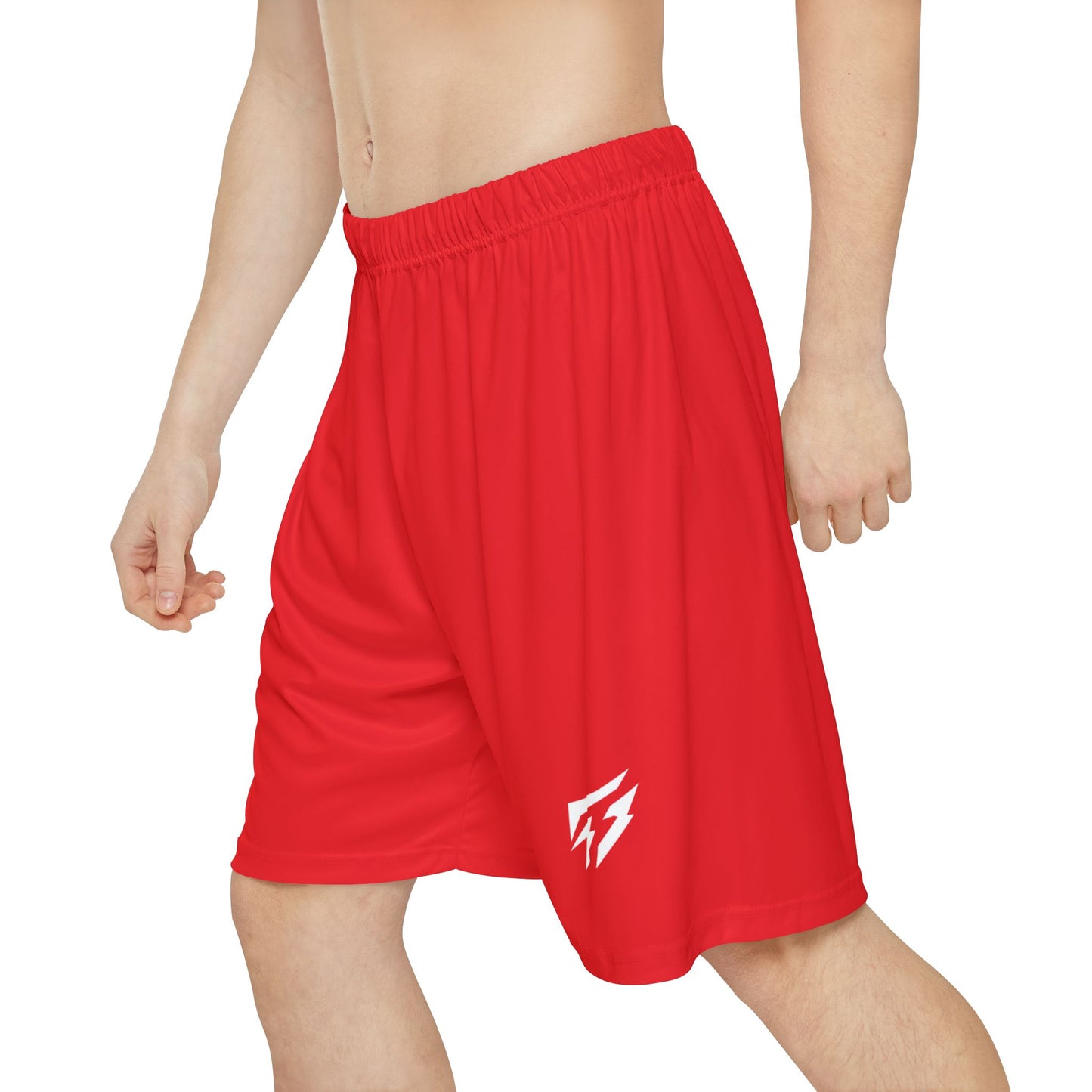 Flashlander ALG Performance Men’s Sports Shorts (AOP) Red