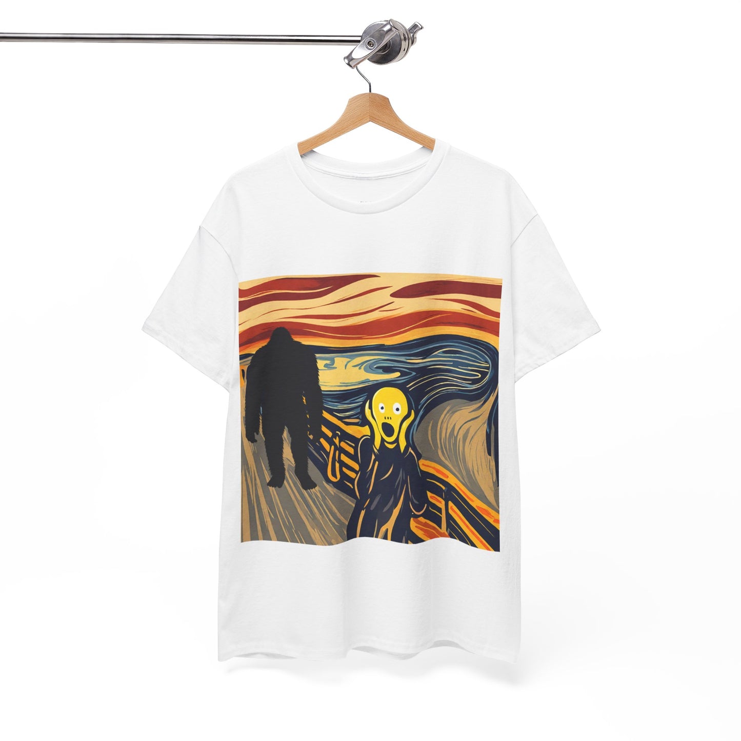 The Scream Meets Bigfoot A Startling Encounter - Flashlander Gym Shirt