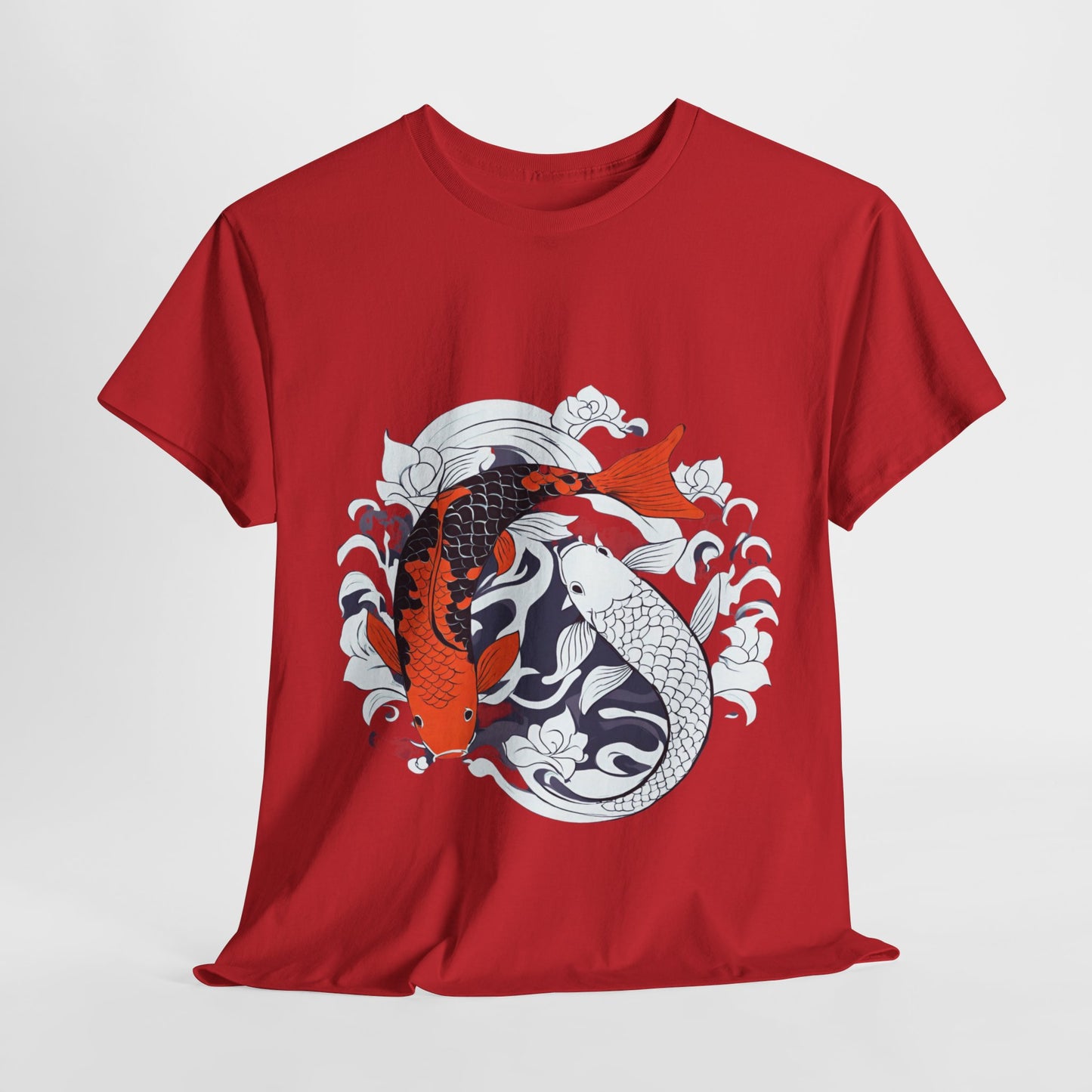 Yin Yang Japanese Koi Fish Flashlander Gym Shirt