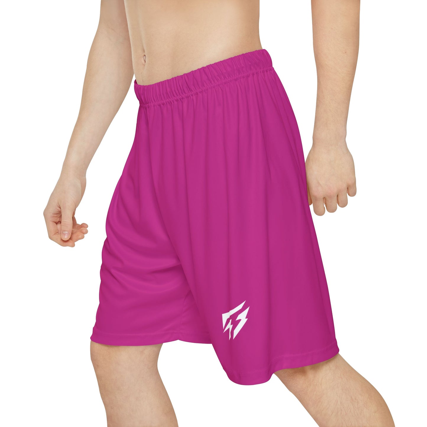 Flashlander ALG Performance Men’s Sports Shorts (AOP) Pink