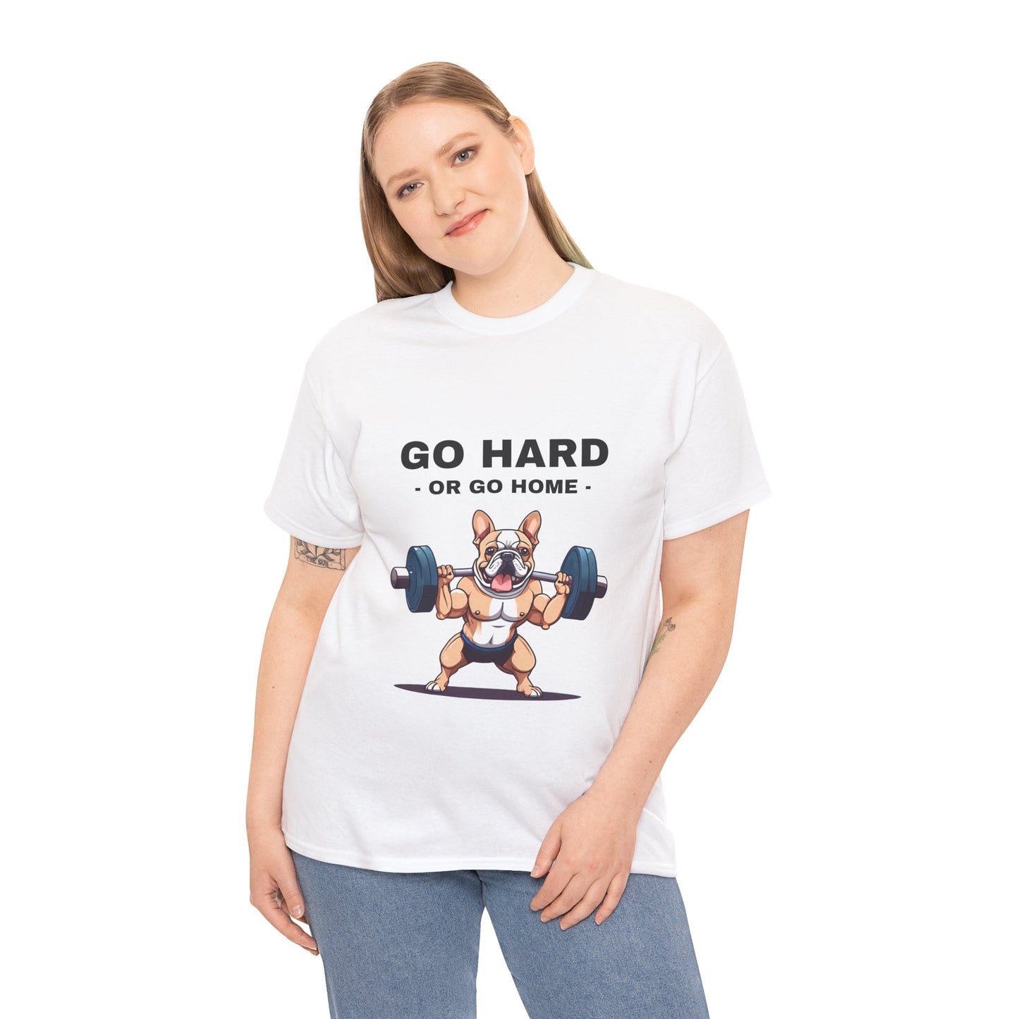 Muscular French Bulldog Dog Bodybuilding  - Flashlander Gym Shirt