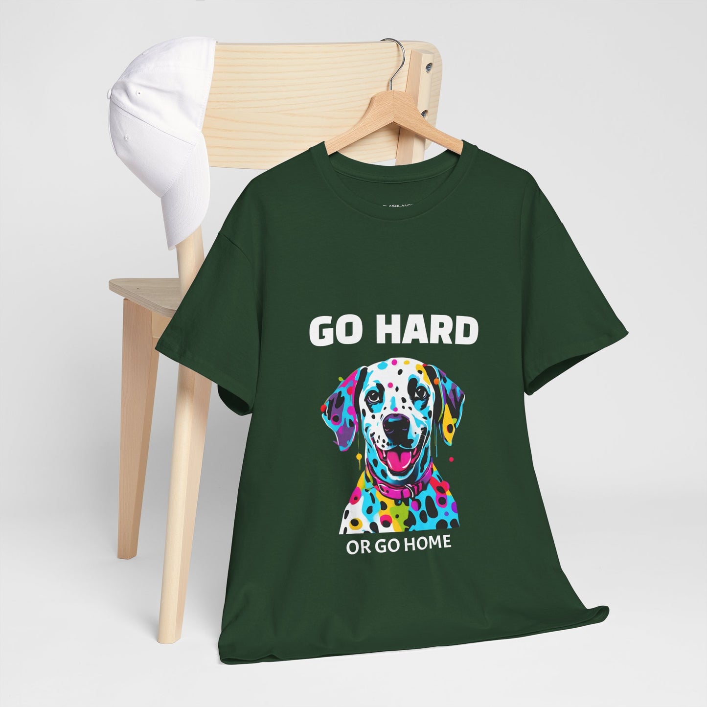 Dalmatian Dog Pop Art  - Go Hard Or Go Home Flashlander Gym Shirt