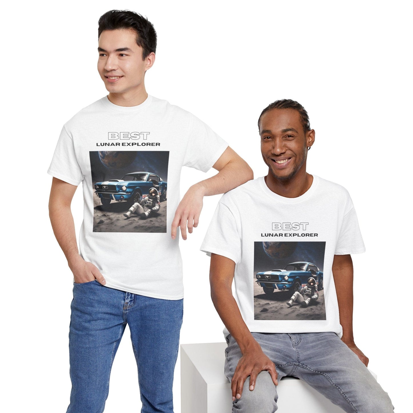 Astronaut Adventure Best Lunar Explorer Graphic Tee Flashlander