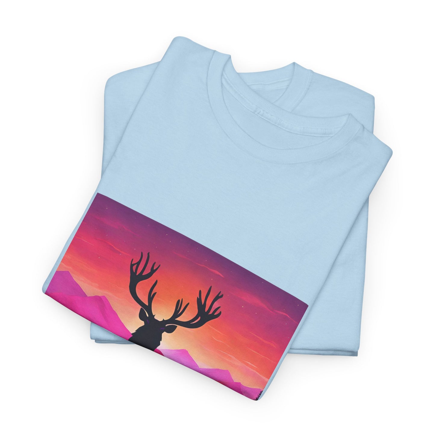 Deer Majestic Sunset Flashlander Gym Shirt