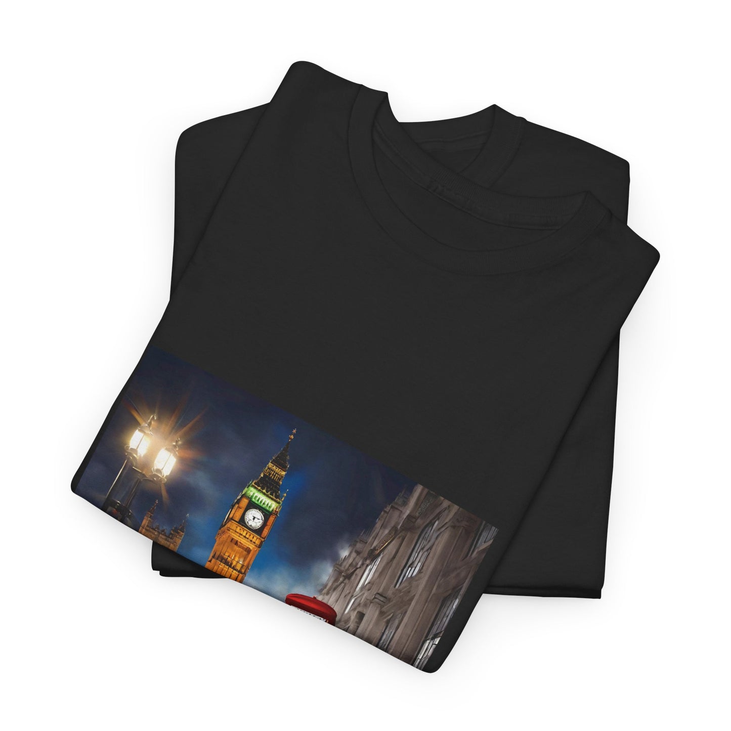 London City Big Ben, Reino Unido, Inglaterra Camisa Unisex Heavy Cotton Camiseta Marca Flashlander