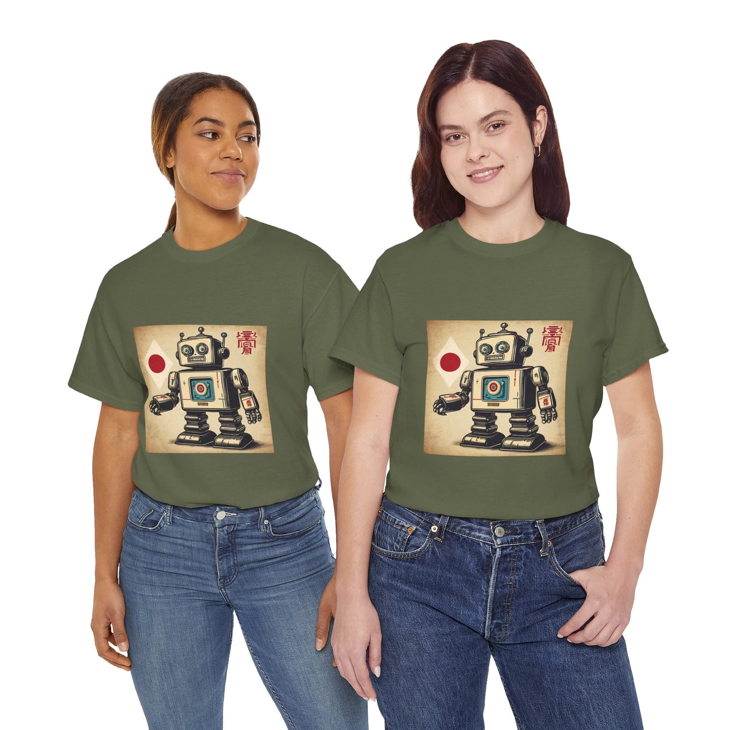 Camiseta deportiva con diseño de robot japonés vintage - Flashlander