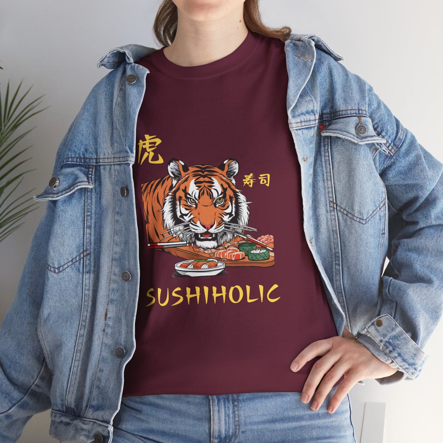 Tiger Sushi Lovers Sushiholic Graphic Tee Flashlander