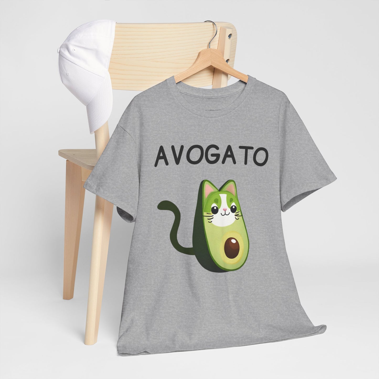 Avogato Funny Avocado Cat Face - Flashlander Gym Shirt