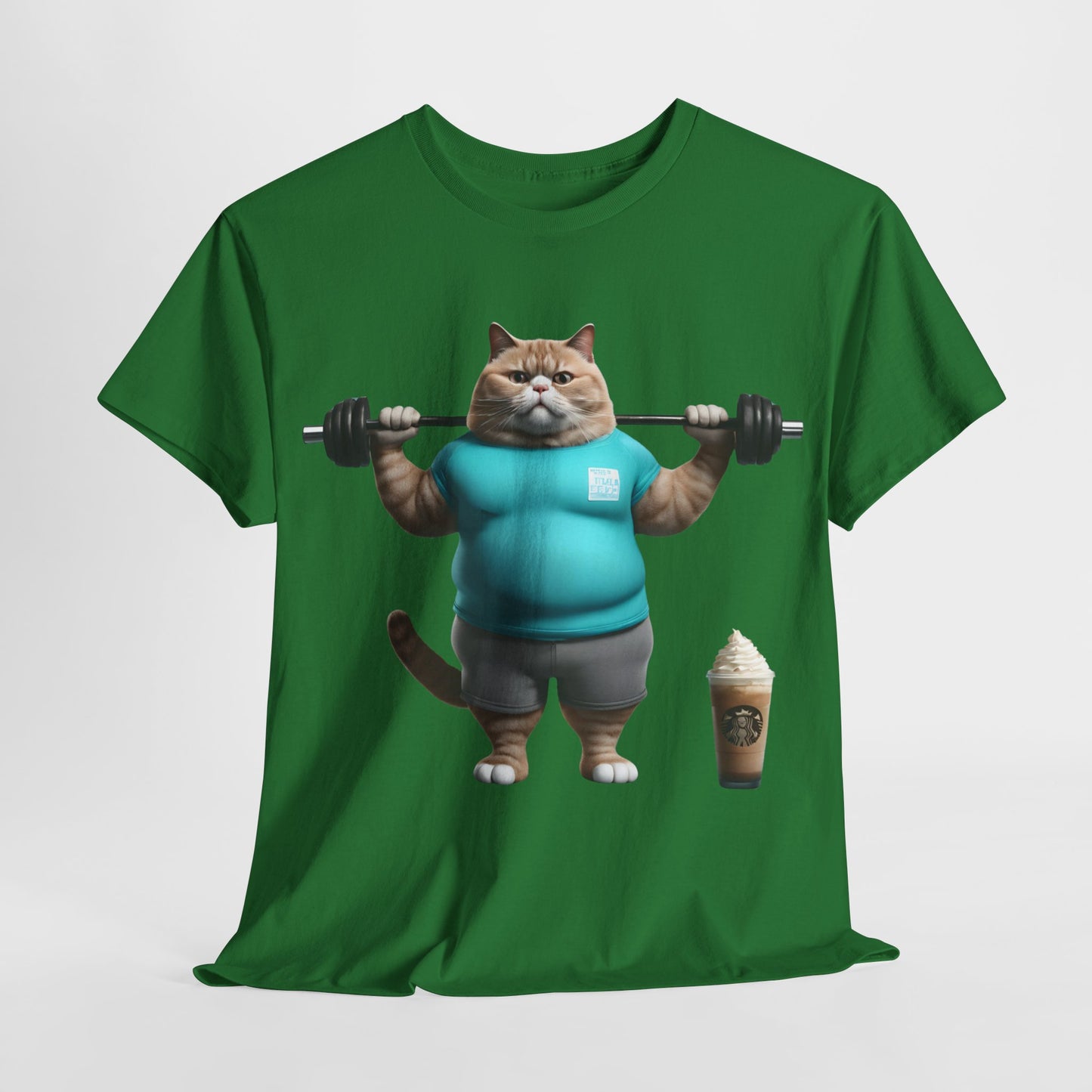 Funny Fat Cat Lifting - Flashlander Gym Shirt