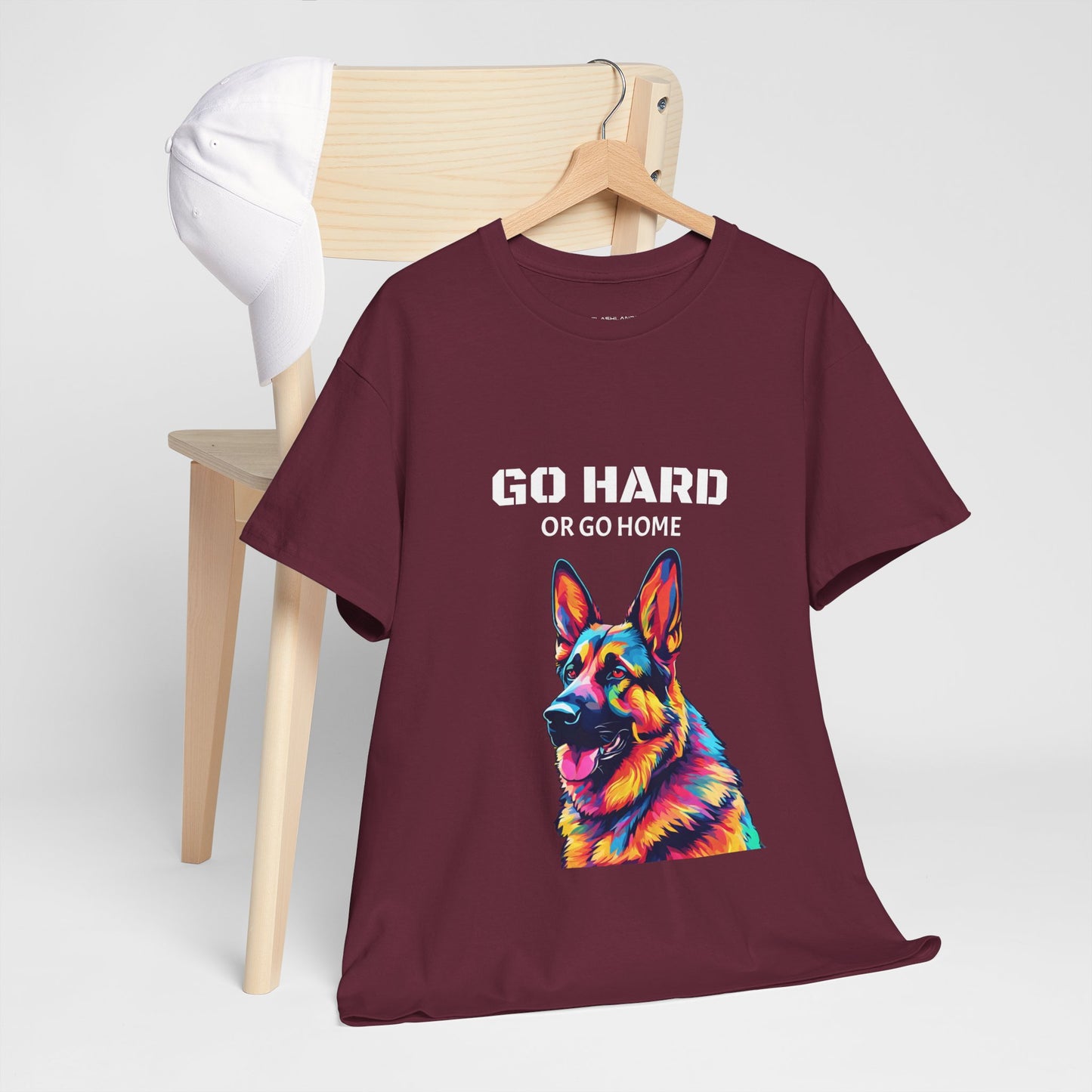 German Shepherd Dog Pop Art - Go Hard or Go Home Flashlander Gym Shirt