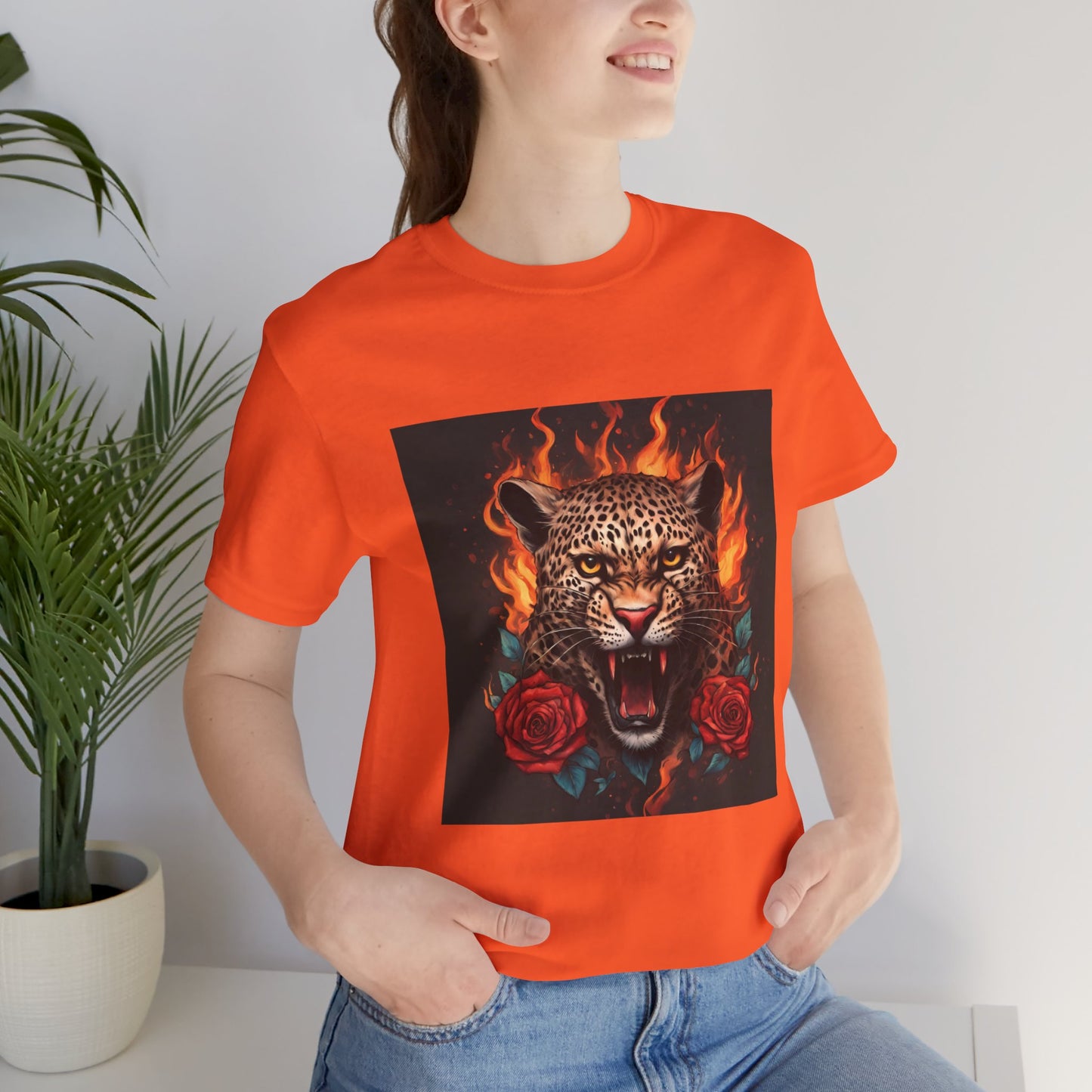 Leopard Flames Flashlander Gym Shirt