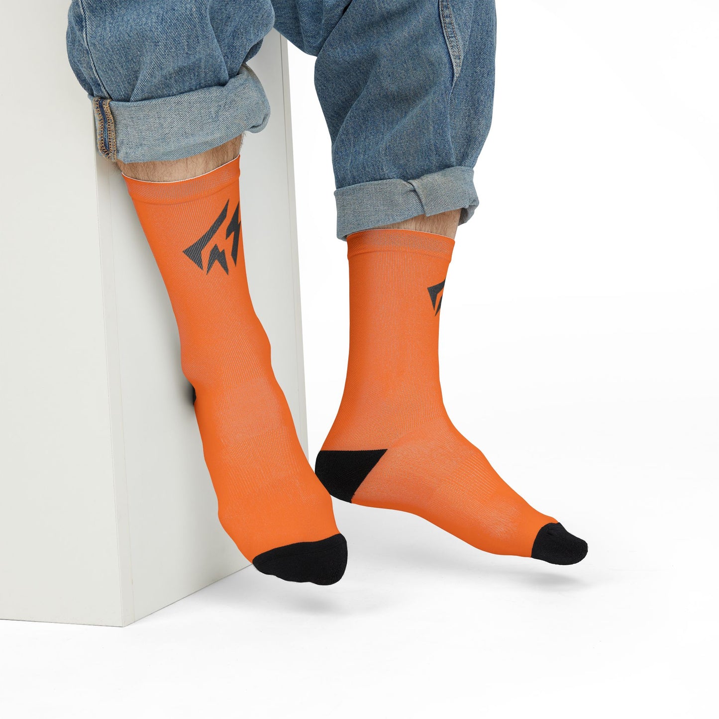 Flashlander Thunder Crew Sports Socks Crusta Orange