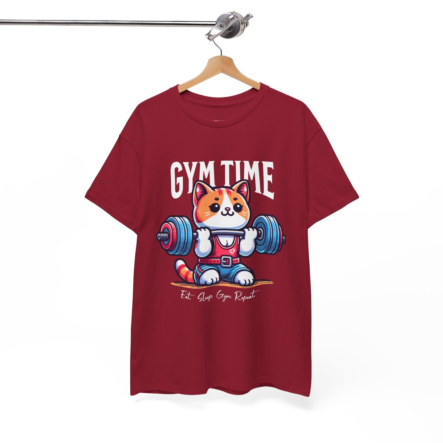 Cute Cat Gym Time Shirt Flashlander Graphic Tee