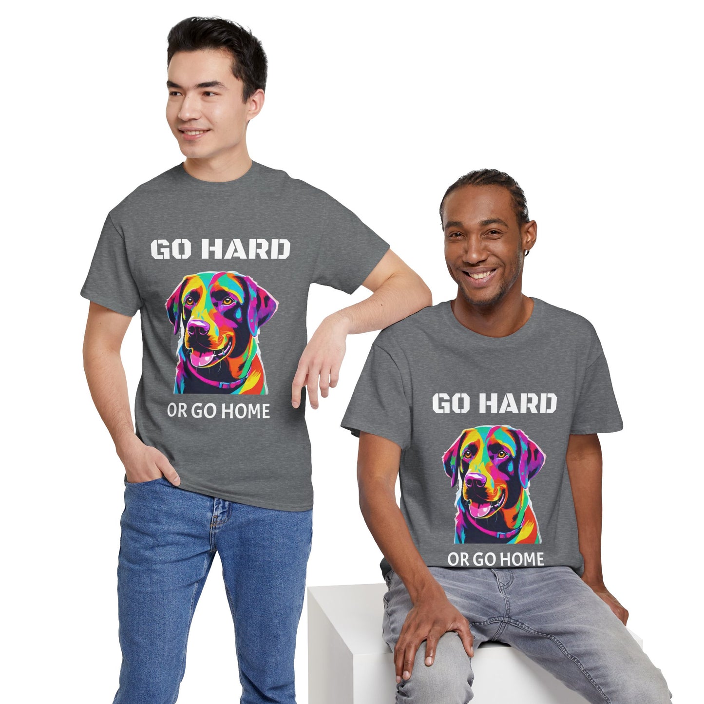 Labrador Retriever Dog Pop Art  - Go Hard Or Go Home Flashlander Gym Shirt